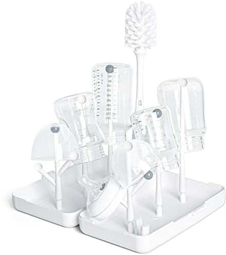 Termichy Space-Saving Baby Bottle Drying Rack with Removable Sticks Compact Brush Suit for Travel Camping Outdoor