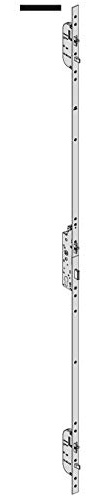 Serratura meccanica multipunto Cisa 3 scrocchi entrata 35 frontale piatto art. 4891635