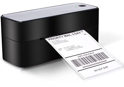 Omezizy USB Etikettendrucker, pm-241 Labeldrucker, 10,2 x 15,2 cm Label Printer, Thermodrucker, Ettikettendrucķer, DHL Etikettendrucker, Label Drucker Kompatibel mit USPS, Shopify, Amazon, Etsy, Ebay