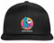 Spreadshirt Peanuts Snoopy Cool Surfen Snapback Cap, One Size, Schwarz/Schwarz
