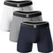 Giovici Mens Boxers Bamboo Anti Chafing Soft Comfortable Boxer Briefs Longer Leg - Boxer Shorts Multipack - Moisture Wicking Technology (3 Pack, Multi, L)