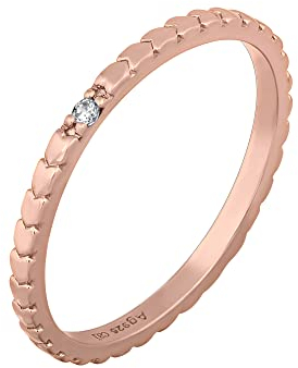 cai Damen Ring 925/- Sterling Silber Glänzend Zirkonia rot 274270225-2