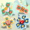 NCKIHRKK Spinner Bebe Ventouse, 4 Pièces Jouet Ventouse Bebe, Abeille Papillon Coccinelle Escargot Jouets de Douche Sensoriels, Jouet Bebe, Spinner Bebe Ventouse Cadeau Anniversaire Bébés 1 an