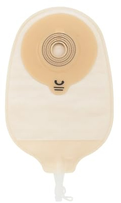 Sacca per Urostomia Convessa a 1 Pezzo con Barriera Protettiva e Filtro Anti-Odore | Sistema Drenabile per Stomia Invertita | Confezione da 10 Pezzi