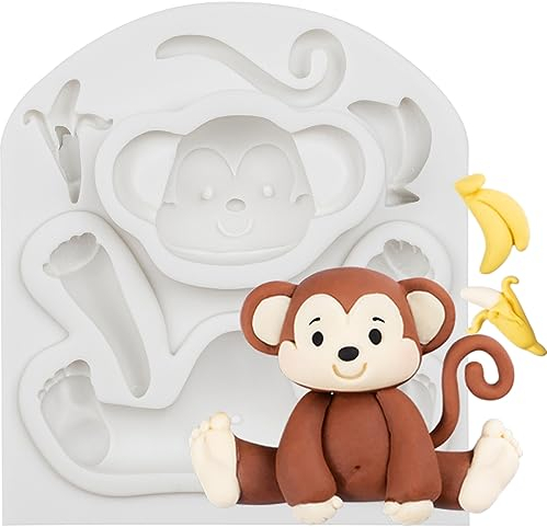 Affe Epoxidharz Silikon Formen Tier Backform Forst Tortendeko Fondant Ton