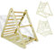 CCLIFE Kletterdreieck mit Rutsche ab 1 Jahr Klappbar 3 in1 Montessori Klettergerüst Indoor Pikler Dreieck Kinder Klettern, Holz 150kg