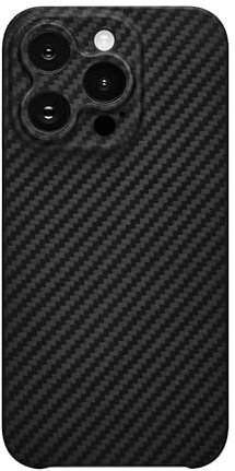 Latercase Schutzhülle für iPhone 15 Pro, klassisch, langlebig, dünn, 0,6 mm Aramidfaser, präziser Laserschnitt, vollständiger Kameraschutz, rutschfeste, matte Oberfläche, kompatibel mit iPhone 15 Pro
