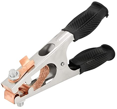 500A Electroplated Ground Clamp,Welding Earth Clamp Welder Ground Clamp Copper Welding Earth Clip Heavy Duty Welding Stinger for Manual Welder Manual Welder Copper (American Style)