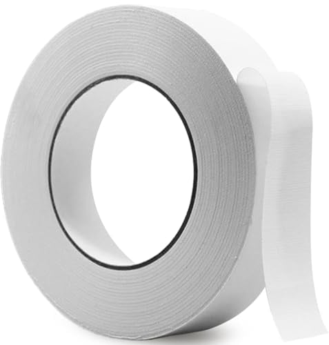 Rusoz Panzertape Wasserdichtes Reparaturband 20 m x 25 mm Panzerband Extra Stark Wasserfest Duct Tape für Rohre, Teppiche, Abdichtung, Reparaturen, 1 Rollen, Weiß