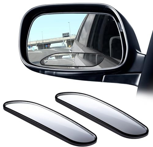2 Stück Toter Winkel Spiegel Auto 360° Verstellbarer Wasserdichter Weitwinkelspiegel Großes Sichtfeld Auto Konvexspiegel Glas Toter Winkel Rückspiegel Zubehör Blindspiegel mit 360° Einstellbarem