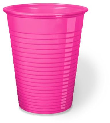 Generico 50 Bicchieri Plastica Usa e Getta Colorati (200 ml) Bicchieri Monouso per Acqua e Bibite Varie, Made in Italy Idonei al Contatto Alimentare, Ideali per Feste ed Eventi