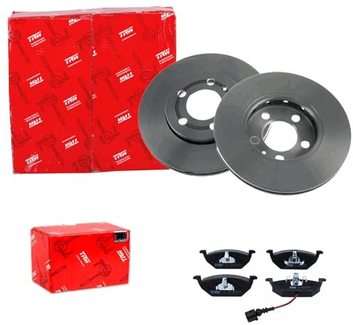 TRW Bremsscheiben 256mm + Beläge vorne passend für Polo 6R 6C + A1 8X