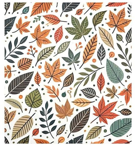 Calcomanías magnéticas de vinilo para lavavajillas, diseño de hojas de otoño coloridas, color beige, para lavadora, nevera, electrodomésticos, 26 x 23 pulgadas