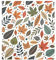Calcomanías magnéticas de vinilo para lavavajillas, diseño de hojas de otoño coloridas, color beige, para lavadora, nevera, electrodomésticos, 26 x 23 pulgadas