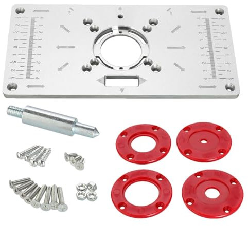 de montage pour table de défonceuse – Kit de d'insertion pour le travail du bois, d'insertion de table de toupie – de montage pour outils en bois – Fraiseuse avec