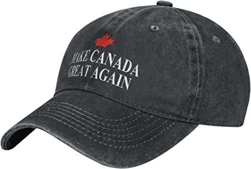 fifbird Unisex Cowboy Baseball Cap Make Canada Great Again Adjustable Trucker Cap Baseball Cap, Schwarz , Einheitsgröße
