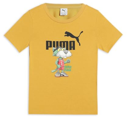 PUMA Jungen Super Graphic Tee Ps Hemd, Archive Gold, 140 EU