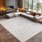 Carpetsale24 In- & Outdoor Teppich Läufer 80x150 cm – Wetterfest & Pflegeleicht – Creme Teppich mit Labyrinth Boho Design & 3D Hoch-Tief-Effekt – Für Küche, Terrasse, Balkon, Flur & Schlafzimmer