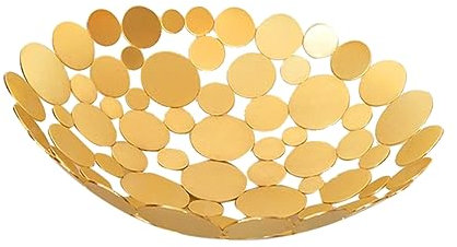 Ciieeo Plato De Frutas Redondo Frutero Cocina Hierro Forjado Cesta Para Alimentos