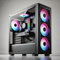 ASC TECHNOLOGY Gaming PC Tower, i7-3770 3.90GHz, 16GB RAM, GTX 3050 6GB, 256GB SSD + 1TB HDD, 500W 80+ PSU, Black 5 Fan RGB Case, WiFi, Windows 11 – High Performance Gaming Setup