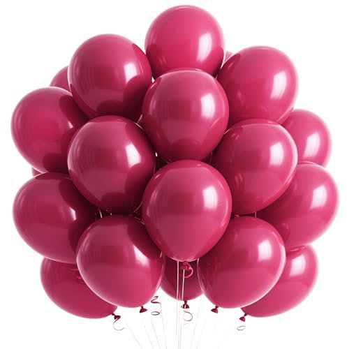 UDRKFOPK Ballons Rose Rétro,50 Pcs 12 Pouces Rose Rétro Ballons en Latex,Ballon Rose Rétro pour Fête,Remise des Diplômes,Baby Shower,Carnaval Décoration Mariage Décorations Neutre Baptême Decorations