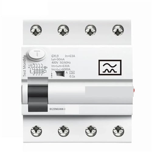 Disjoncteur différentiel magnétique 4P 40A 4P 63A 1 pièce(4P 63A,300mA)