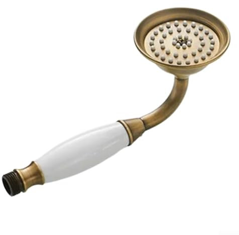 Soffione doccia in ottone tradizionale vittoriano in ottone massiccio per bagno o doccia (antico)