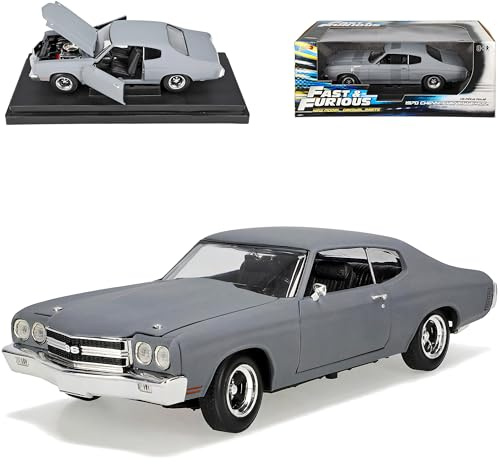 Generisch Chevrol. Chevy Chevelle Matt Grau 1970 Fast Furious 4 1/18 ERTL Modellauto Modell Auto