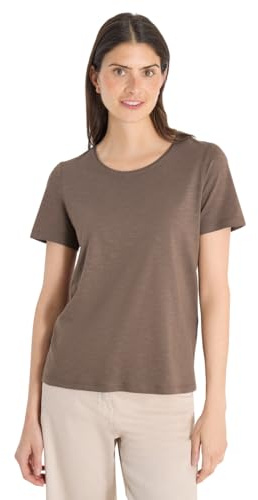 Cecil Basic T-Shirt mit Rundhals urban Taupe M