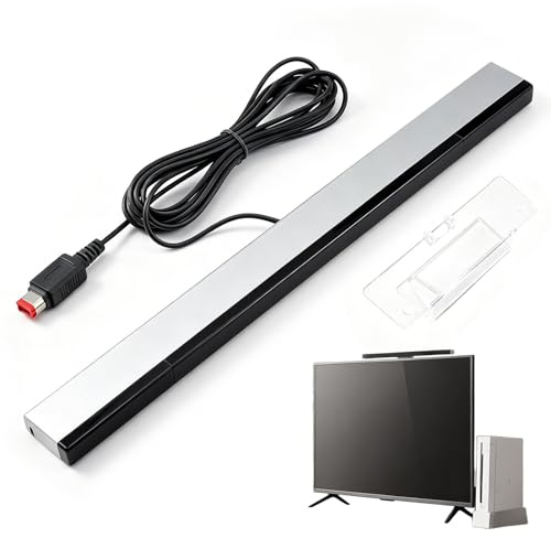 Barra Sensora LED Infrarroja de Repuesto para Consolas Wii y Wii U, Cable de 3 m, Alta Precisión, Fácil Instalación, Compatible con Mandos Nintendo Remote