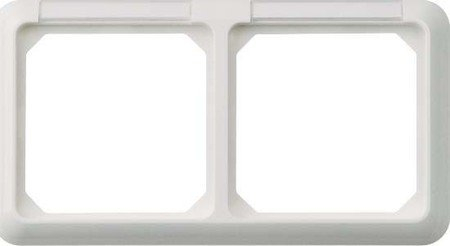 Elso 224204 2fach Fashion Thermo reinweiss Rahmen 2-Fach FAB rw