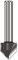 ENT 12048 Fraise en V pour Fraise en pointe Carbure, Queue (S) 8 mm, Diamètre (D) 12,7 mm, NL 12,7 mm, E 90°, SL 32 mm