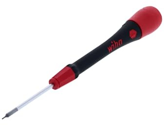Wiha Feinschraubendreher PicoFinish Sechskant (00519) 0,7 x 40 mm, 0.028 filigraner Präzisionsschraubendreher, Modellbau, Feinmechanik, mit Drehkappe