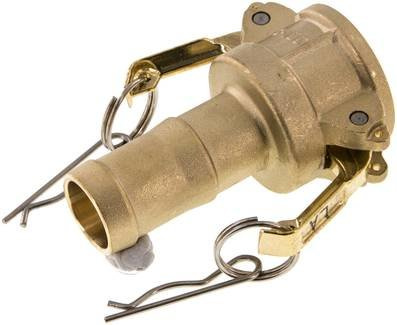Kamlock-Kupplung (C) 25 (1) mm Schlauch, Messing Werkstoff:Messing DN:25 (1) mm PN:18bar