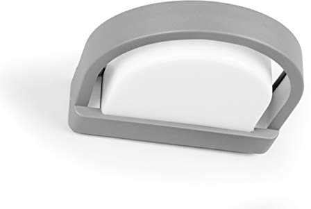 Eco Light Moderne Außenwandleuchte Origo, E27, 27 x 25,2 cm, silber 1849 SI