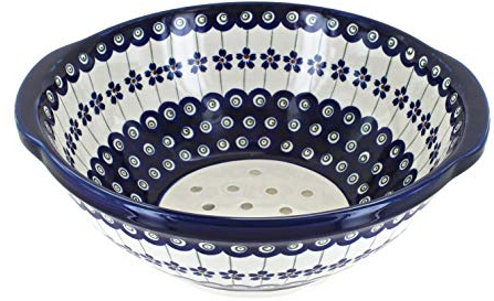Bunzlauer Keramik Passoire à pâtes ø25.3 cm Motif 166 a