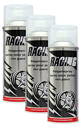 3X KWASNY 288 053 Auto-K Racing Felgenspray Klarlack 400ml