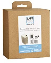 Domena Pack de 2 Cassettes anticalcaires Type B Translucide