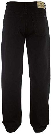 Duke Mens Rockford Comfort Fit Jeans (34R) (Black)