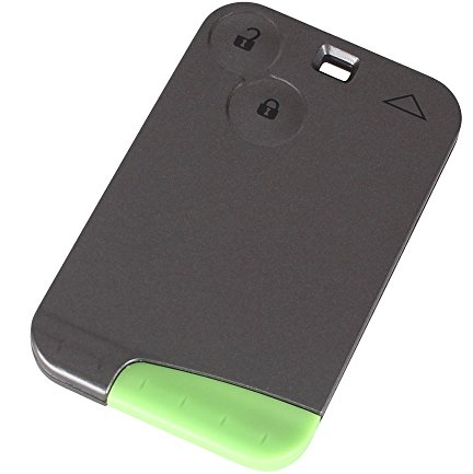 Carcasa Llave Tarjeta para Renault Laguna Velsatis Espace | 2 Botones | Smartcard Mando a Distancia
