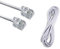 Vetrineinrete® Prolunga telefonica cavo da 1.5 3 5 10 metri connettori plug RJ11 modem telefono fac anti aggrovigliamento (5 mt) F18