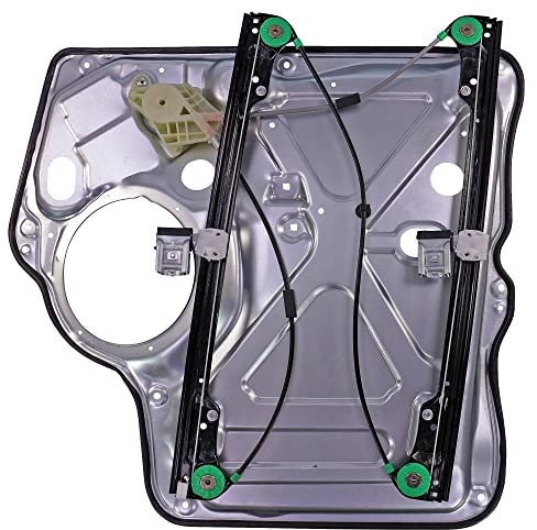 BESTPRICE 1x Elevalunas eléctrico delantero izquierdo sin motor eléctrico con placa atornillable Compatible con VW Multivan T5, Transporter T5