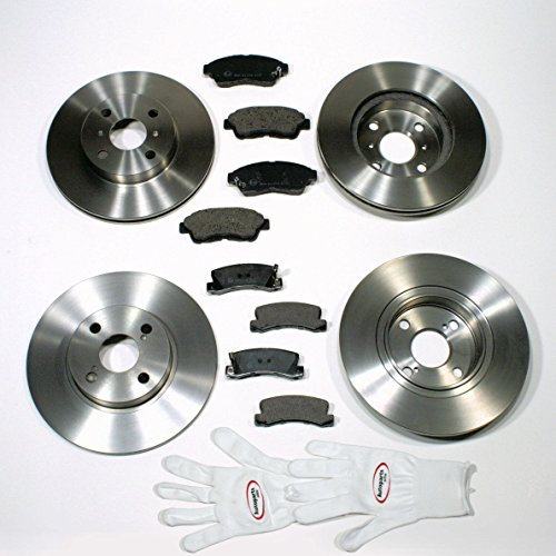 Autoparts-Online Set 60015925 Bremsscheiben 14 Zoll Bremsen Bremsbeläge für vorne hinten