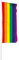 Vispronet® Hissfahne Regenbogen ✓ in Deutschland produziert ✓ versch. Materialien & Größen ✓ Hochformat (Primeflag, 120x300 cm)