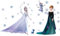 Kibi 2PCS Wandtattoo Wandsticker für Kinderzimmer Living Room Removable Prinzessin Wandtattoo Kinderzimmer