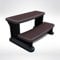 Puri Tech Scala portatili per piscina, Gradini per vasca idromassaggio, Accessori per spa, Scaletta antiscivolo e resistenti - Marrone scuro
