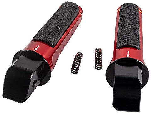 Repose-pieds Moto Pédale passager arrière Accessoires pour Ninja 400/ABS 2018-2021 pour ZX-10R 2004-2021 pour Z650 2017-2021 pour Z900 ABS 2017-2021 (Rouge)