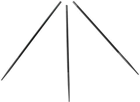 Lot de 3 limes de tronçonneuse 4,0 mm - Lime ronde - M680
