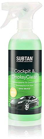 SUBTAN Cockpit & DisplayClean Reiniger Spray 500 ml für die Reinigung von Cockpit, Touchscreen und Armaturenbrett im Auto - der ideale Auto Innenraum Reiniger