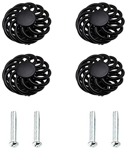 Lxoraziy 4 Stücke Vintage Schubladengriffe, Vogelkäfig-Türgriffe Aus Metall, Möbelgriff, Möbelknöpfe Mit Schraube, Für Schublade, Tür Schränke, Bad Schränke, Hause, Küche, Hotel